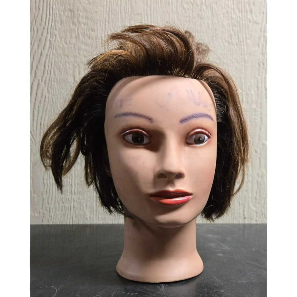 Diane Fromm Penelope D308 Mannequin Head Human Hair Cosmetology Training